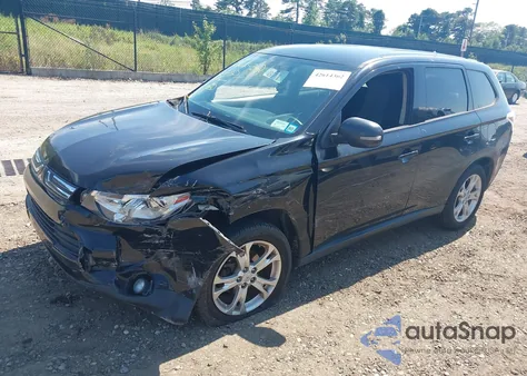 2014 Mitsubishi Outlander Se из США, поврежденный, VIN JA4AZ3A35EZ006216